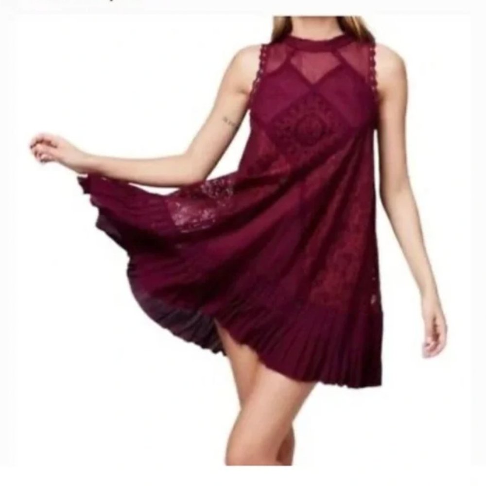 Free People | FP ONE Angel Lace Dress wine S